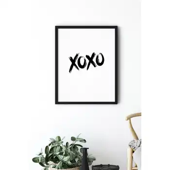 XOXO Motto Poster Tablo