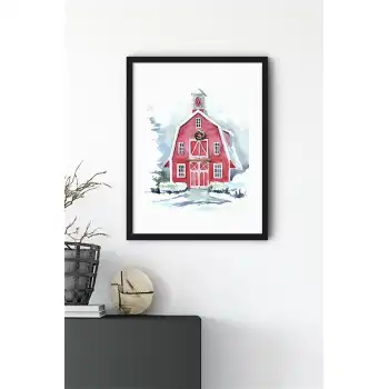 Yılbaşı Evi Poster Tablo