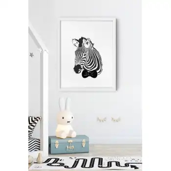 Zebra Çocuk Odası Poster Tablo No:1