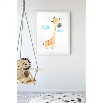 Zürafa Çocuk Odası Poster Tablo No:5