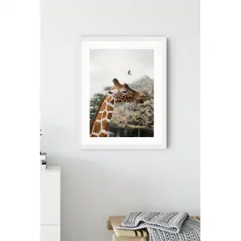 Zürafa Poster Tablo