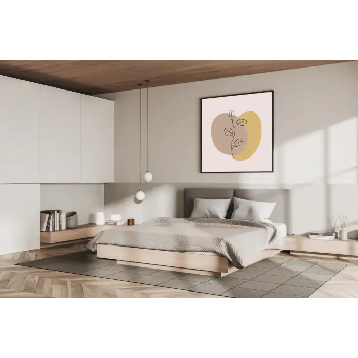 Achillea Metal Çerçeveli Kare Tablo 3