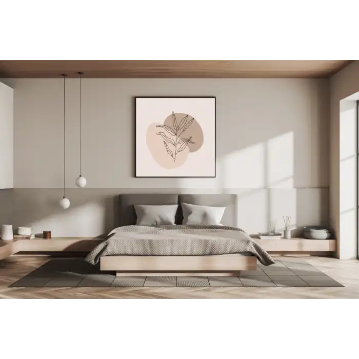 Achillea Metal Çerçeveli Kare Tablo 2