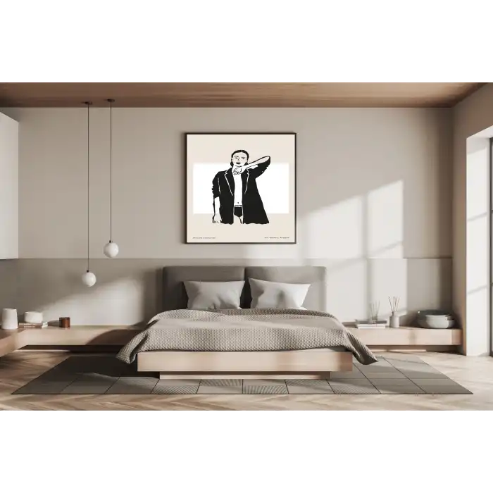 Art Bohome Metal Çerçeveli Kare Tablo No;1