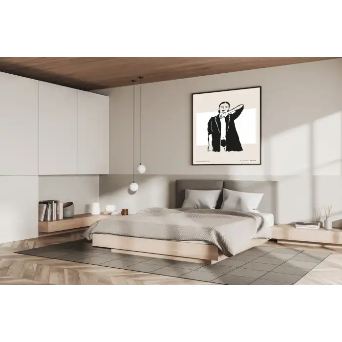 Art Bohome Metal Çerçeveli Kare Tablo No;1