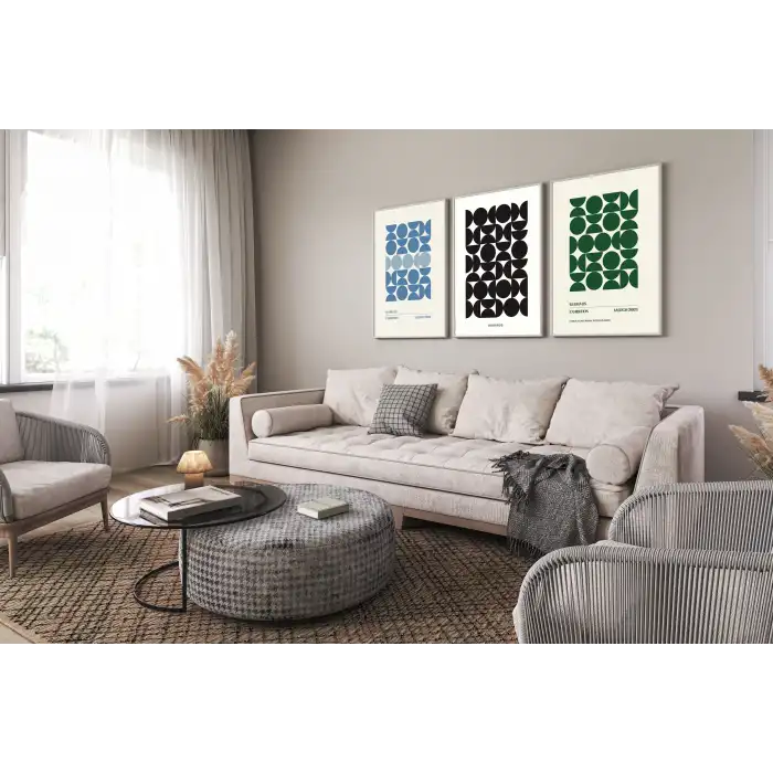 Bahause 1 3’lü Poster Tablo Seti