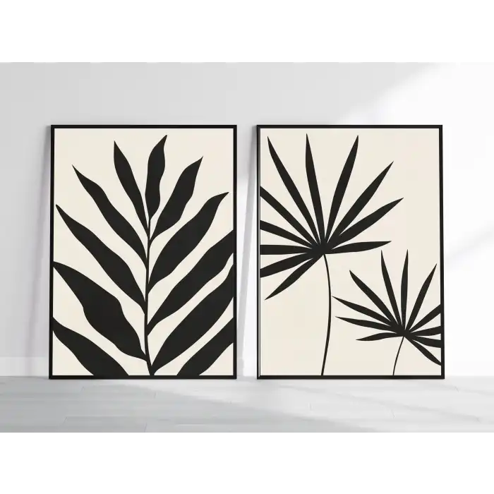 Black Plant 2’li Poster Tablo Seti