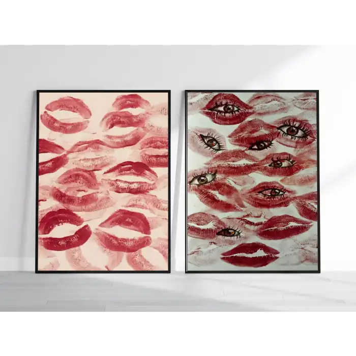 Lips 2’li Poster Tablo Seti