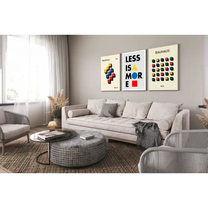Bahause 3’lü Poster Tablo Seti