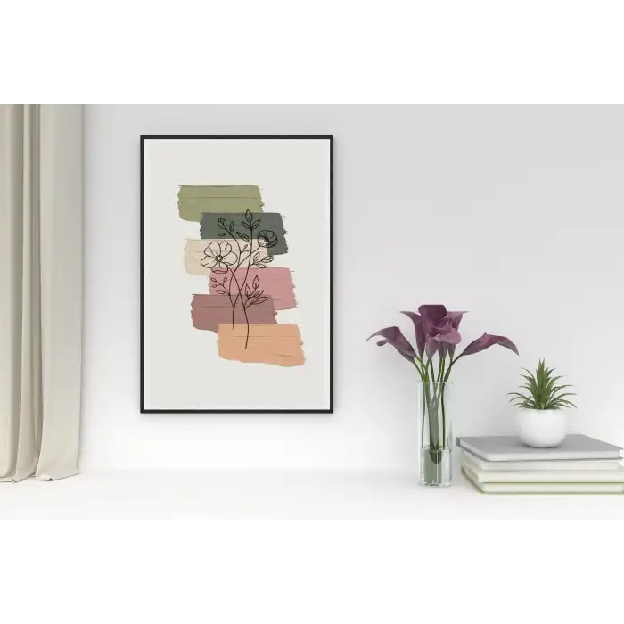 Çiçek Soft Poster Tablo