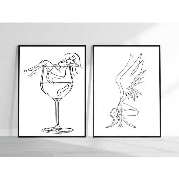 LineWall 2’li Poster Tablo Seti