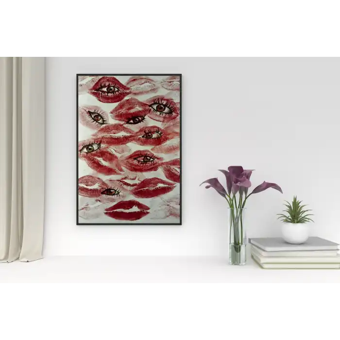 Lips Poster Tablo No:2