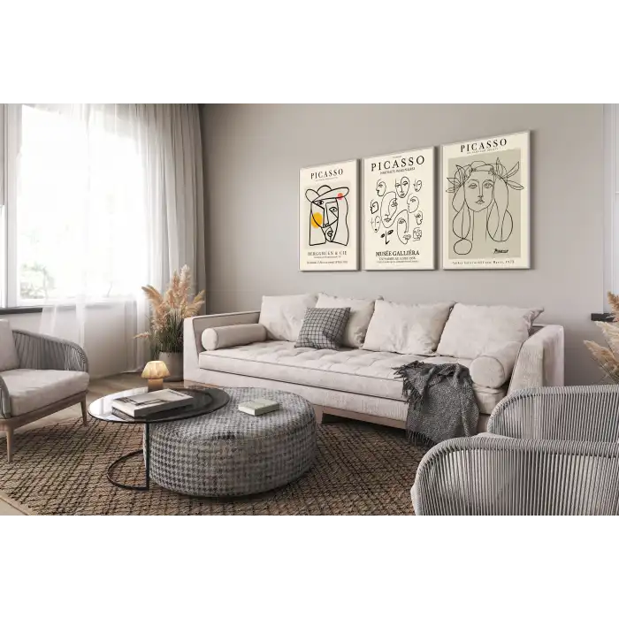 Picassoo 3’lü Poster Tablo Seti