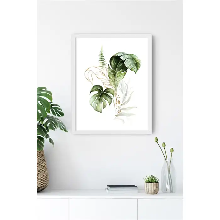 Monstera Leaf 3’lü Poster Tablo Seti