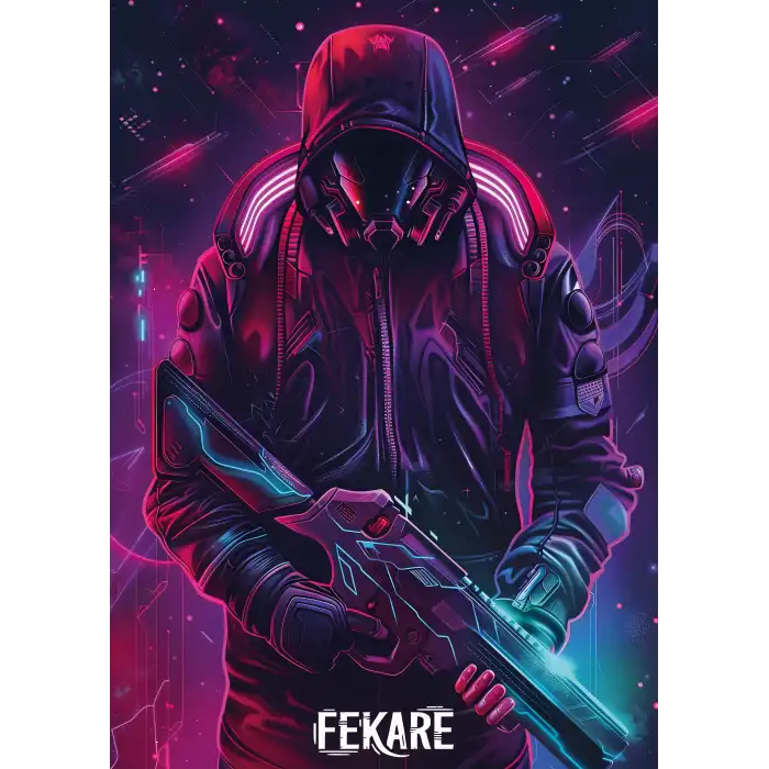 Savaşçı Gamer Poster Tablo