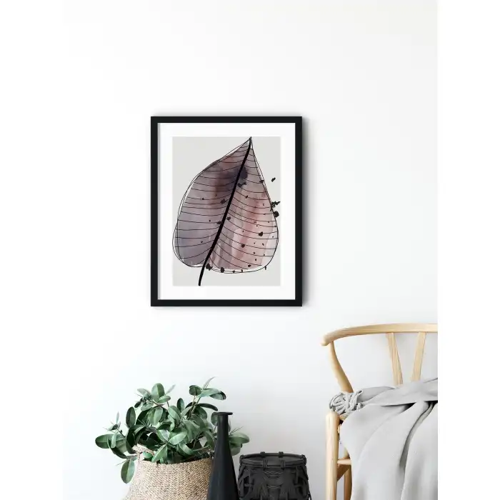 Purple Leaf 3’lü Poster Tablo Seti