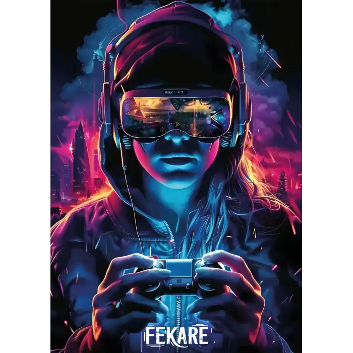 VR Gamer Poster Tablo