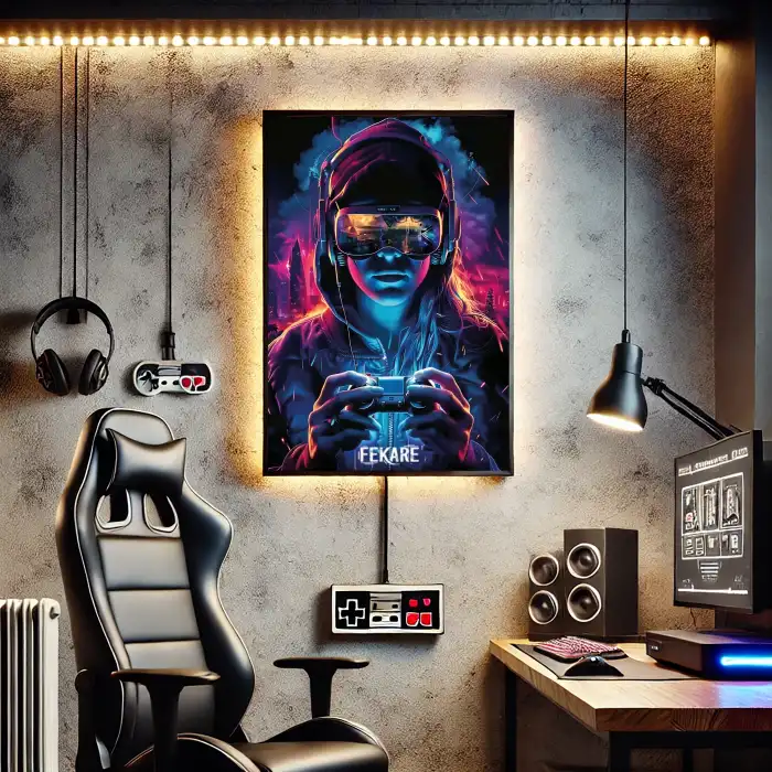 VR Gamer Poster Tablo