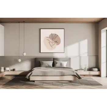 Achillea Metal Çerçeveli Kare Tablo 2