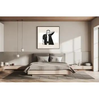 Art Bohome Metal Çerçeveli Kare Tablo No;1