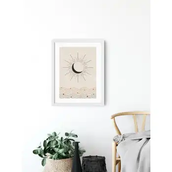 Ay ve Güneş Poster Tablo No:3