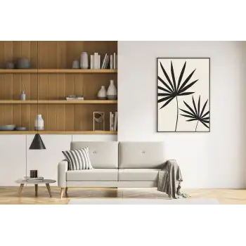 Black Plant Poster Tablo No:2