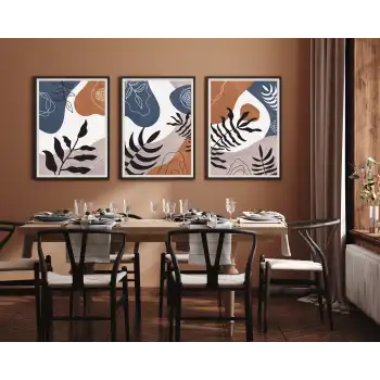 Boho line 3’lü Poster Tablo Seti