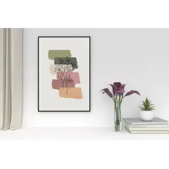 Çiçek Soft Poster Tablo