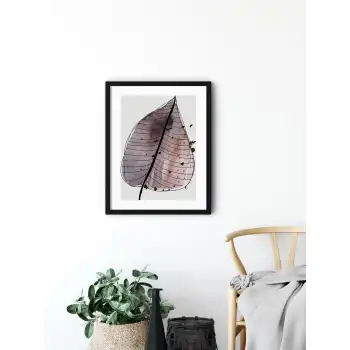 Purple Leaf Poster Tablo No:1