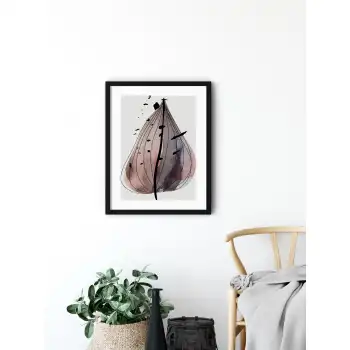 Purple Leaf Poster Tablo No:2