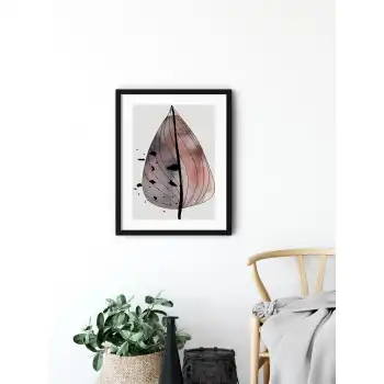 Purple Leaf Poster Tablo No:3
