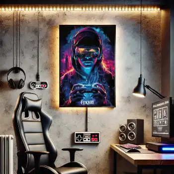 VR Gamer Poster Tablo