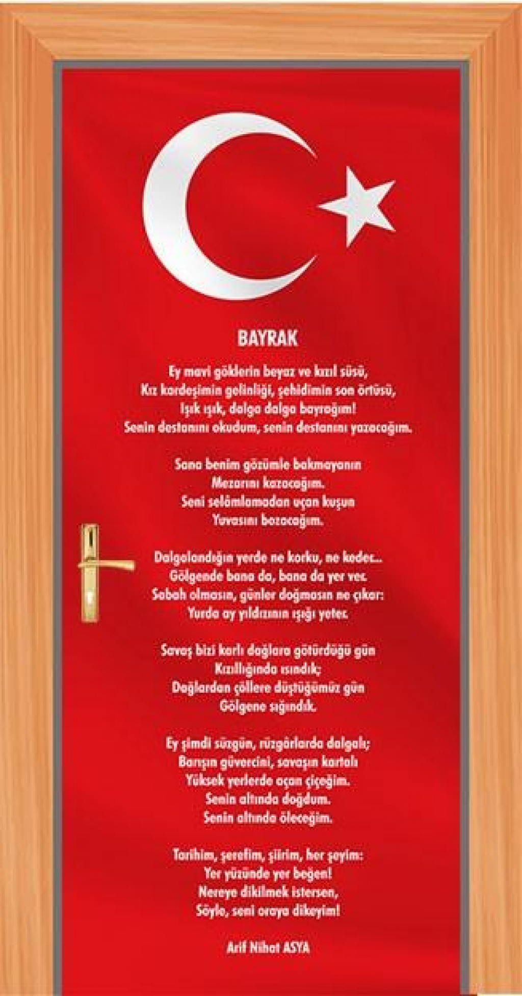 Bayrak akrostiş şiir