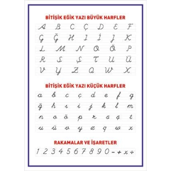 Bitişik Eğik Yazı Harfleri 1