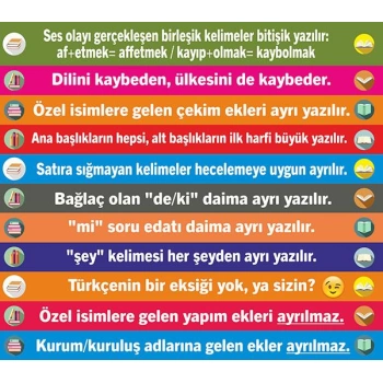 Türkçe Merdiven Yazıları 9 - Laminasyonlu