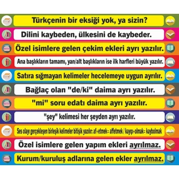 Türkçe Merdiven Yazıları 10 - Laminasyonlu
