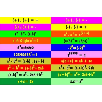 Matematik Merdiven Yazıları 6 - Laminasyonlu