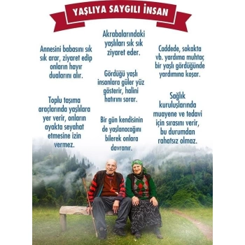 Yaşlıya Saygılı İnsan