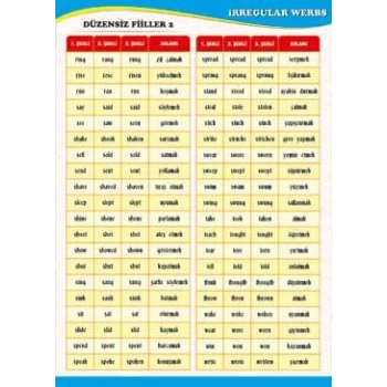 Irregular Verbs Poster 2