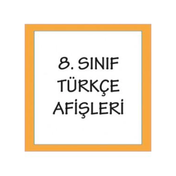8. Sınıf Türkçe Afişleri