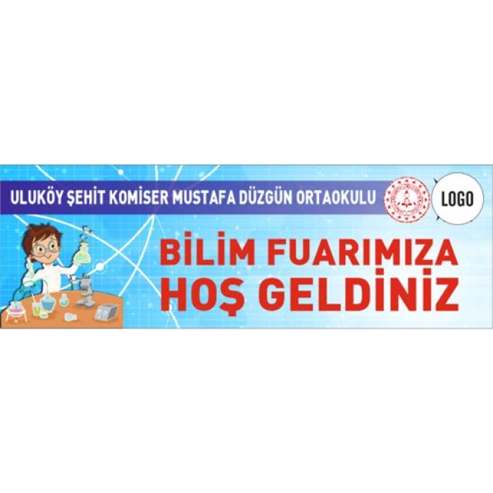 Bilim Fuarı Branda Yazısı 3