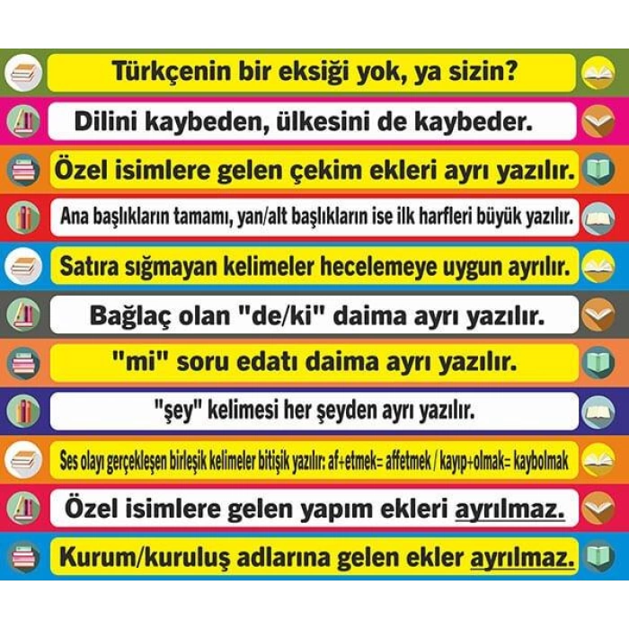 Türkçe Merdiven Yazıları 10 - Laminasyonlu