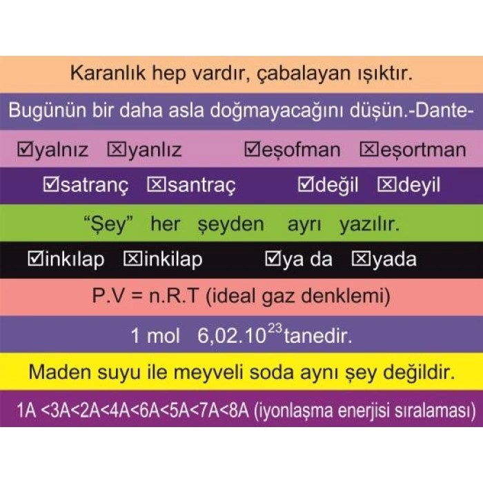 Lise Merdiven Yazıları 3 - Laminasyonlu