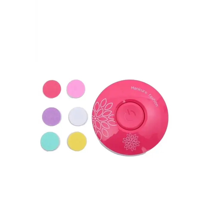 Yenidoğan Bebek Dönerli Pilli Tırnak Kesme Törpüleme Makinası Kırmızı