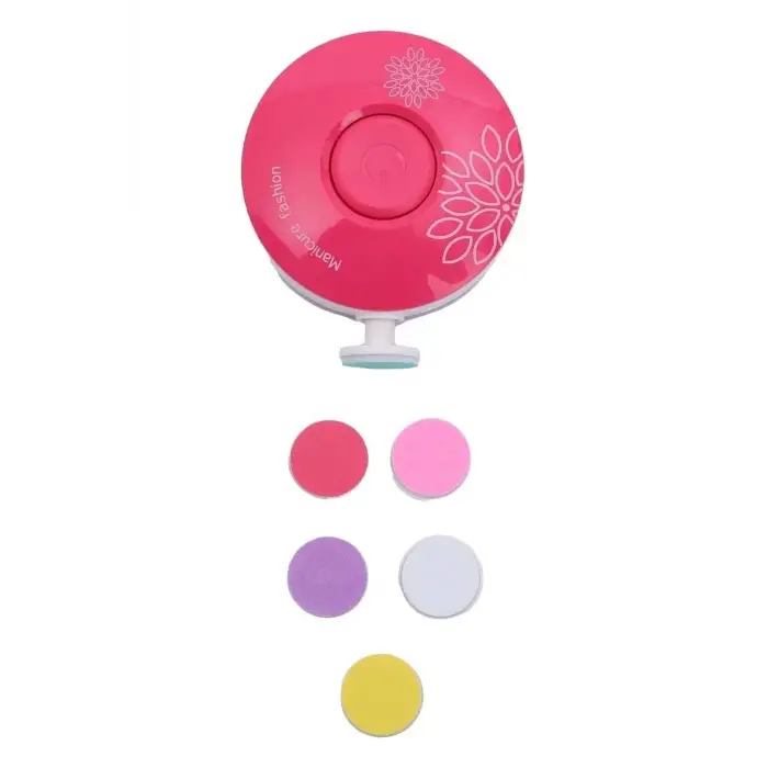 Yenidoğan Bebek Dönerli Pilli Tırnak Kesme Törpüleme Makinası Kırmızı