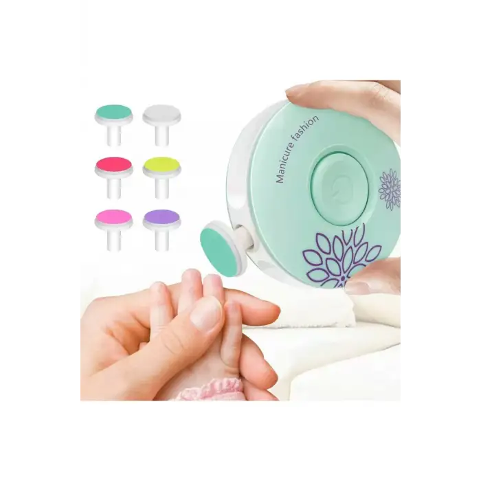 Yenidoğan Bebek Ve Çocuklar Için Pilli Tırnak Törpüsü Manikür Seti