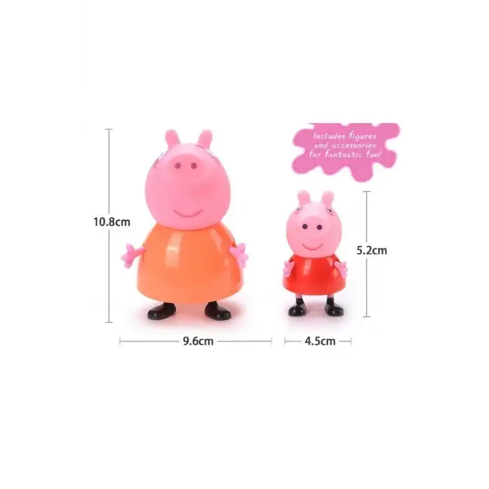 Kumik Peppa Pig Ailesi 4 Lü Figür Oyuncak