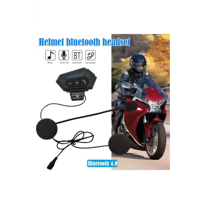 Wireless Earphone Bt12 Bluetooth Motosiklet Kask Kulaklığı