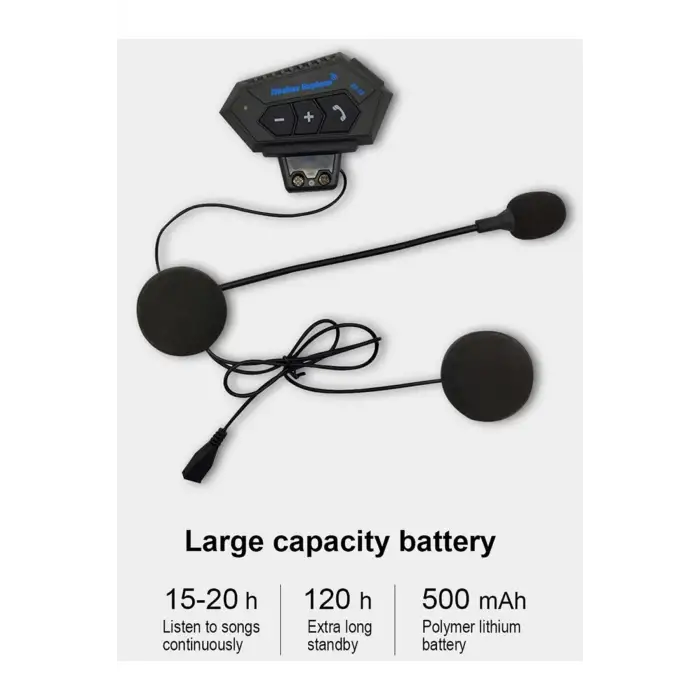 Wireless Earphone Bt12 Bluetooth Motosiklet Kask Kulaklığı