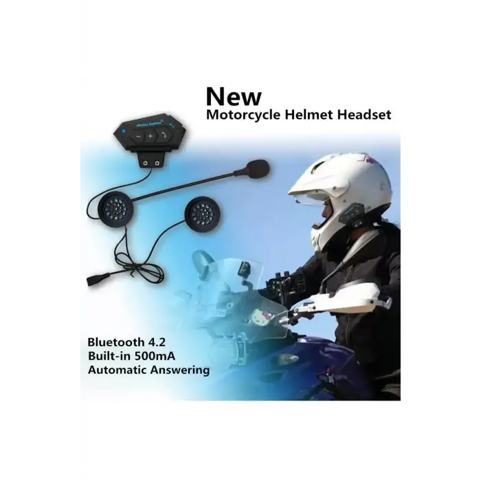 Wireless Earphone Bt12 Bluetooth Motosiklet Kask Kulaklığı